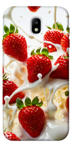 Чехол itsPrint Strawberry and cream для Samsung J730 Galaxy J7 (2017)