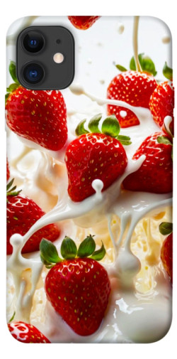 Чехол itsPrint Strawberry and cream для Apple iPhone 11 (6.1")