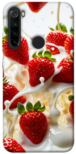 Чехол itsPrint Strawberry and cream для Xiaomi Redmi Note 8