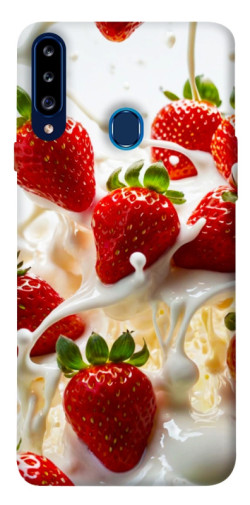 Чехол itsPrint Strawberry and cream для Samsung Galaxy A20s