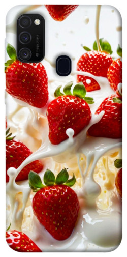 Чохол itsPrint Strawberry and cream для Samsung Galaxy M30s / M21
