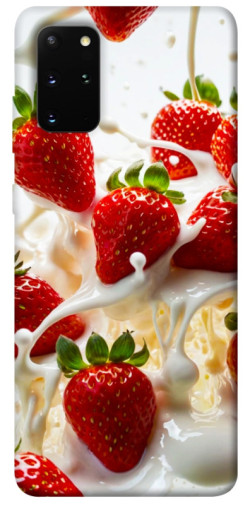 Чохол itsPrint Strawberry and cream для Samsung Galaxy S20+
