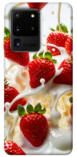 Чехол itsPrint Strawberry and cream для Samsung Galaxy S20 Ultra