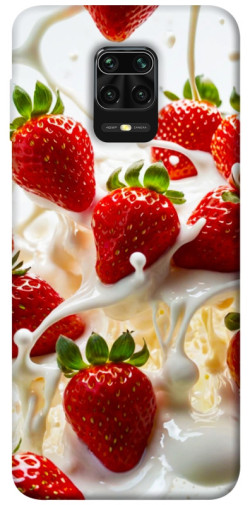Чехол itsPrint Strawberry and cream для Xiaomi Redmi Note 9s / Note 9 Pro / Note 9 Pro Max