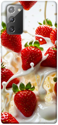 Чехол itsPrint Strawberry and cream для Samsung Galaxy Note 20
