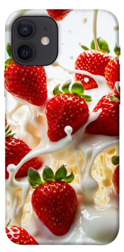 Чехол itsPrint Strawberry and cream для Apple iPhone 12 Pro (6.1")