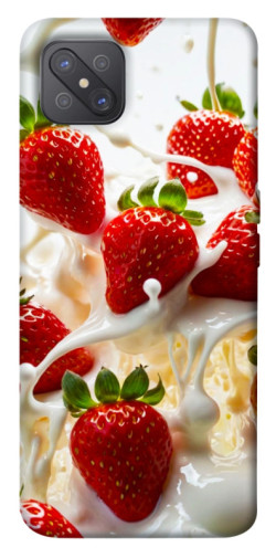 Чехол itsPrint Strawberry and cream для Oppo A92s