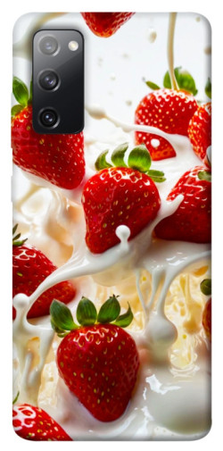 Чехол itsPrint Strawberry and cream для Samsung Galaxy S20 FE