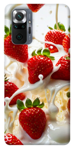Чехол itsPrint Strawberry and cream для Xiaomi Redmi Note 10 Pro