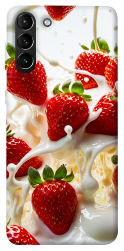 Чехол itsPrint Strawberry and cream для Samsung Galaxy S21+