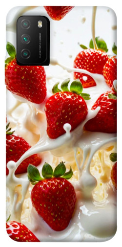 Чохол itsPrint Strawberry and cream для Xiaomi Poco M3