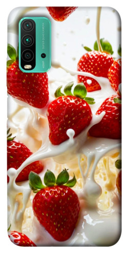 Чехол itsPrint Strawberry and cream для Xiaomi Redmi Note 9 4G / Redmi 9 Power / Redmi 9T