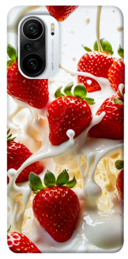 Чехол itsPrint Strawberry and cream для Xiaomi Redmi K40 / K40 Pro / K40 Pro+ / Poco F3