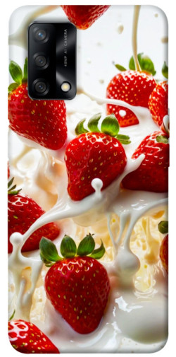 Чехол itsPrint Strawberry and cream для Oppo A74 4G