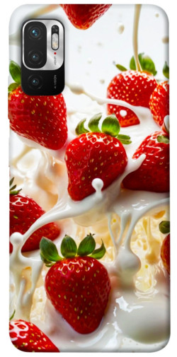 Чехол itsPrint Strawberry and cream для Xiaomi Redmi Note 10 5G