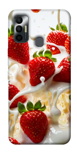 Чехол itsPrint Strawberry and cream для TECNO Spark 7