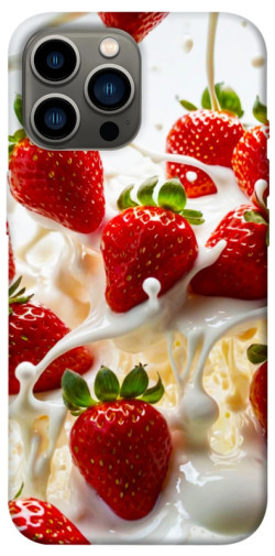 Чехол itsPrint Strawberry and cream для Apple iPhone 13 Pro Max (6.7")