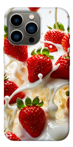 Чехол itsPrint Strawberry and cream для Apple iPhone 13 Pro (6.1")