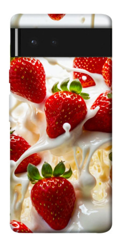 Чехол itsPrint Strawberry and cream для Google Pixel 6