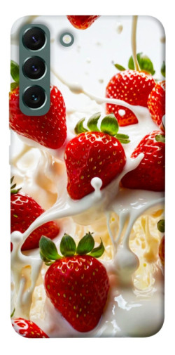 Чехол itsPrint Strawberry and cream для Samsung Galaxy S22+