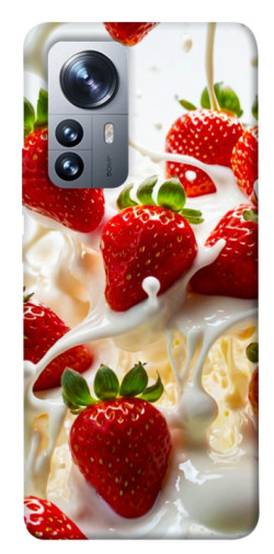 Чехол itsPrint Strawberry and cream для Xiaomi 12 / 12X