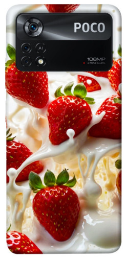 Чехол itsPrint Strawberry and cream для Xiaomi Poco X4 Pro 5G