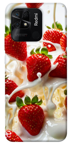 Чехол itsPrint Strawberry and cream для Xiaomi Redmi 10C