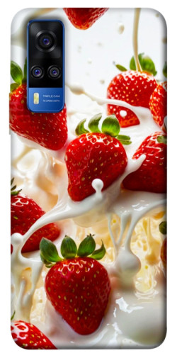 Чехол itsPrint Strawberry and cream для Vivo Y51a