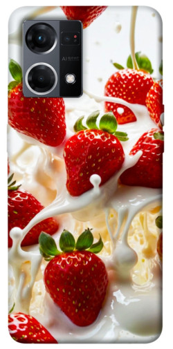 Чехол itsPrint Strawberry and cream для Oppo Reno 7 4G