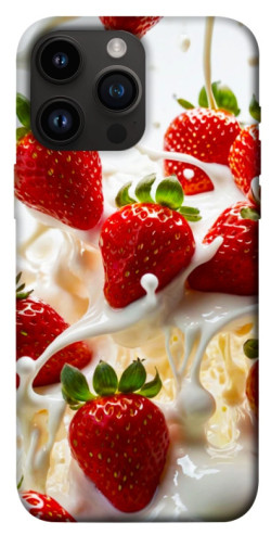 Чехол itsPrint Strawberry and cream для Apple iPhone 14 Pro Max (6.7")