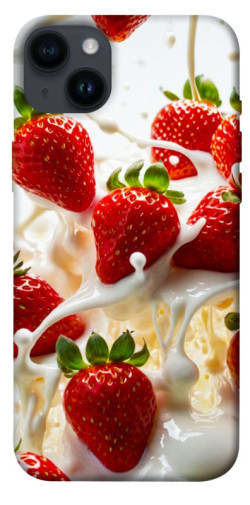 Чехол itsPrint Strawberry and cream для Apple iPhone 14 Plus (6.7")
