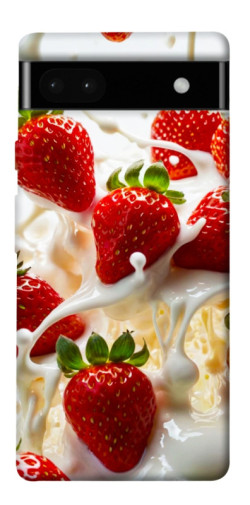 Чехол itsPrint Strawberry and cream для Google Pixel 6a