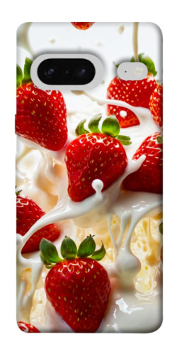 Чехол itsPrint Strawberry and cream для Google Pixel 7