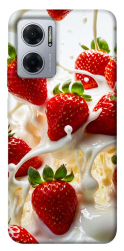Чехол itsPrint Strawberry and cream для Xiaomi Redmi Note 11E