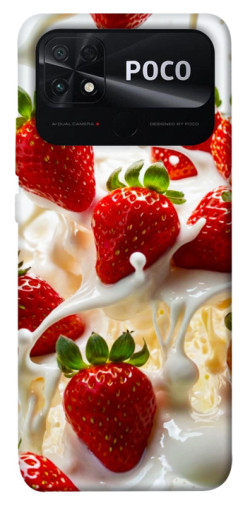 Чехол itsPrint Strawberry and cream для Xiaomi Poco C40