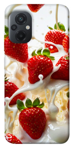 Чехол itsPrint Strawberry and cream для Xiaomi Poco M5