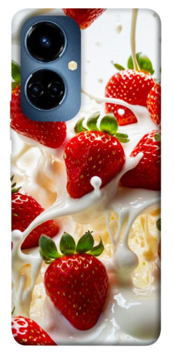 Чехол itsPrint Strawberry and cream для TECNO Camon 19 (CI6n) / 19 Pro (CI8n)