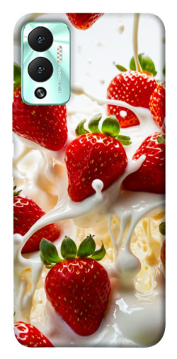 Чехол itsPrint Strawberry and cream для Infinix Hot 12 Play