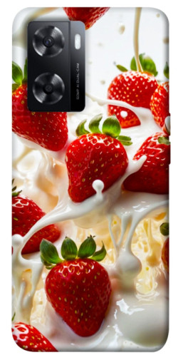 Чехол itsPrint Strawberry and cream для Oppo A57s