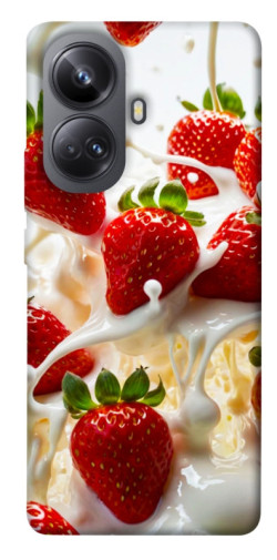 Чехол itsPrint Strawberry and cream для Realme 10 Pro+