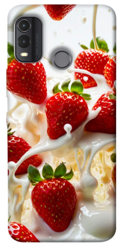 Чехол itsPrint Strawberry and cream для Nokia G11 Plus