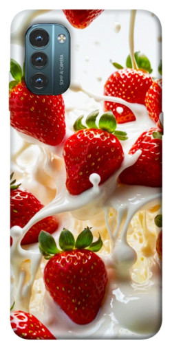 Чехол itsPrint Strawberry and cream для Nokia G21