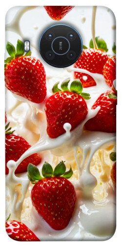 Чехол itsPrint Strawberry and cream для Nokia X10 / X20