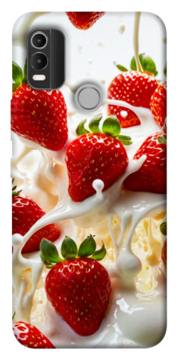 Чехол itsPrint Strawberry and cream для Nokia C21 Plus