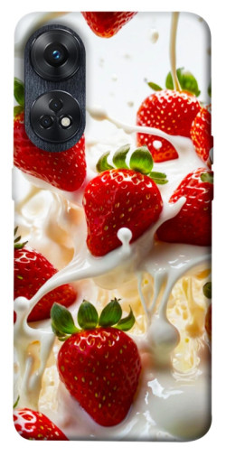 Чехол itsPrint Strawberry and cream для Oppo Reno 8 T 4G