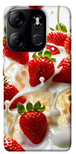 Чехол itsPrint Strawberry and cream для Tecno Spark Go 2023