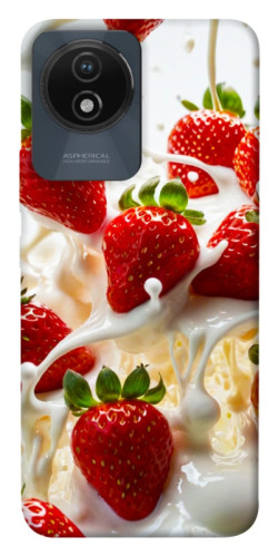 Чехол itsPrint Strawberry and cream для Vivo Y02