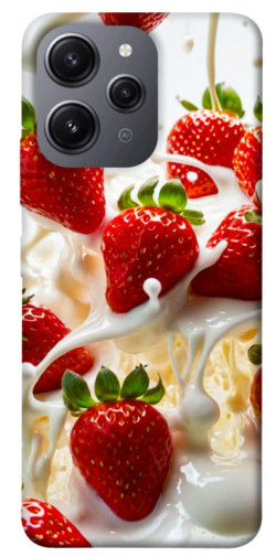 Чехол itsPrint Strawberry and cream для Xiaomi Redmi 12