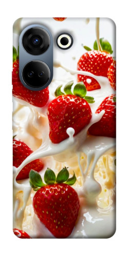 Чохол itsPrint Strawberry and cream для TECNO Camon 20 Pro (CK7n)