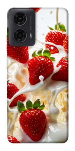 Чехол itsPrint Strawberry and cream для Motorola Moto G24